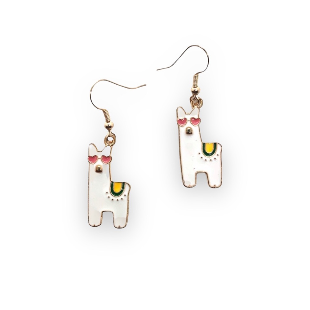 Dainty Little llama earrings